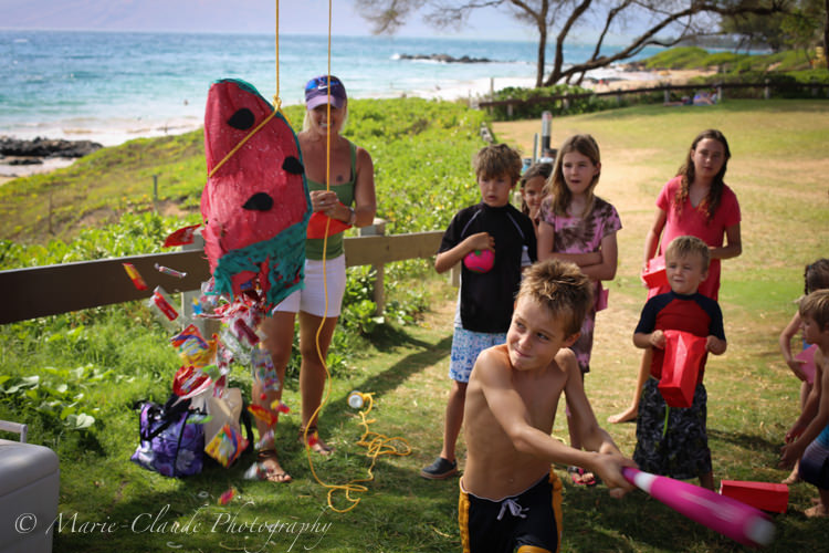 Kid Birthday Piñata party in Maui