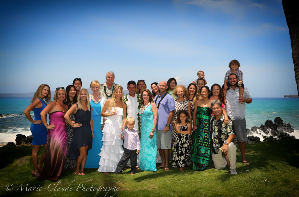 Maui Wedding, Family Portrait