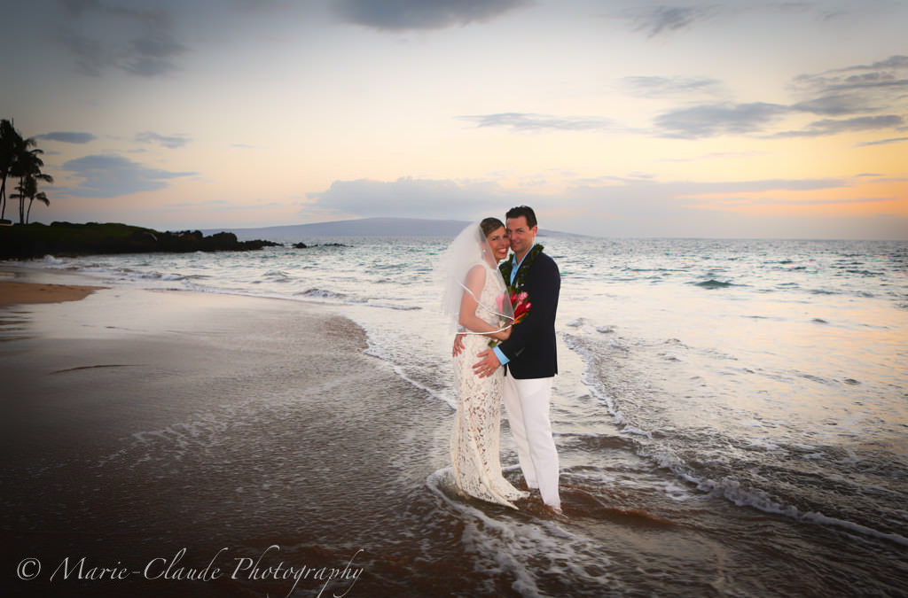 Romantic Sunset Maui Wedding
