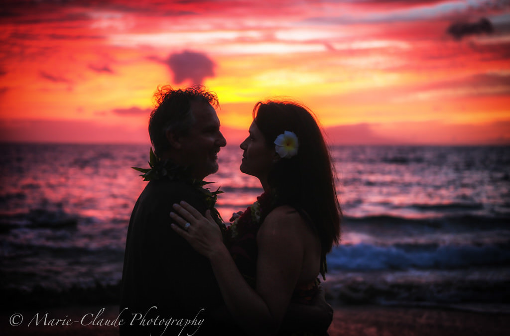 Maui Sunset Wedding