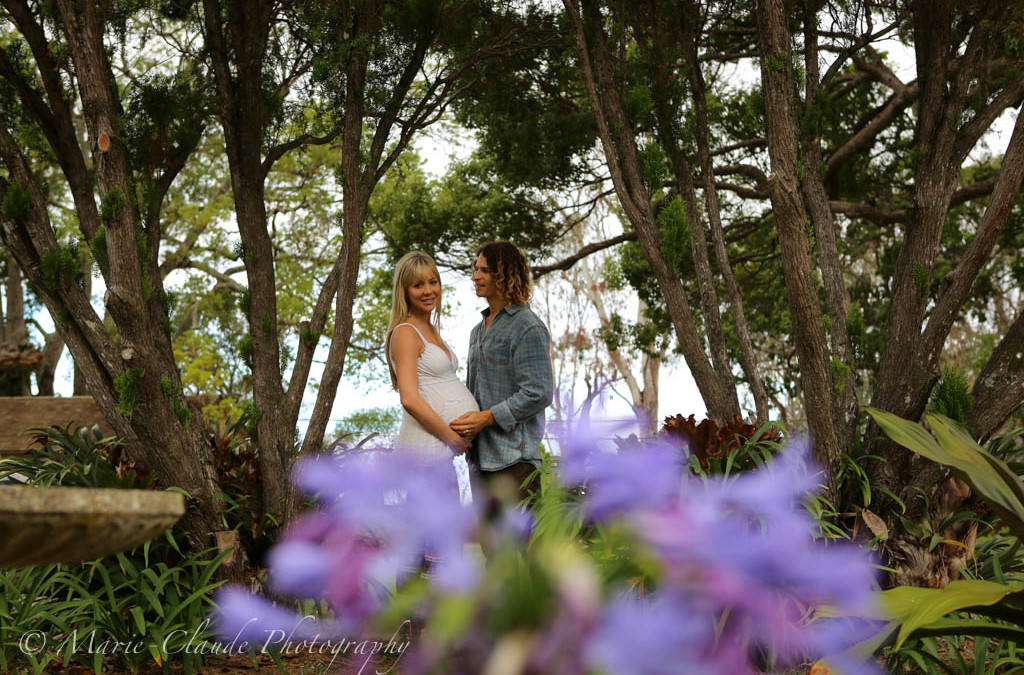 Beautiful Pregnancy Portrait at Maui Winery